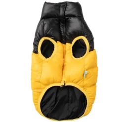 Koiran takki FuzzYard Harlem Puffer, keltainen