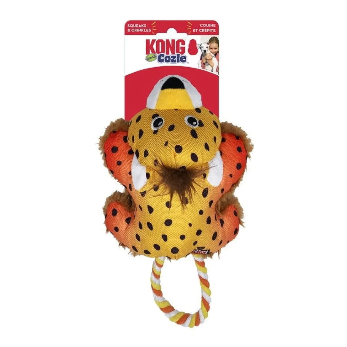 KONG Cozie Tuggz Gepardi S/M