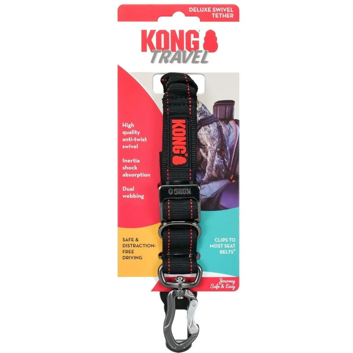 KONG Deluxe turvavyö joustolla