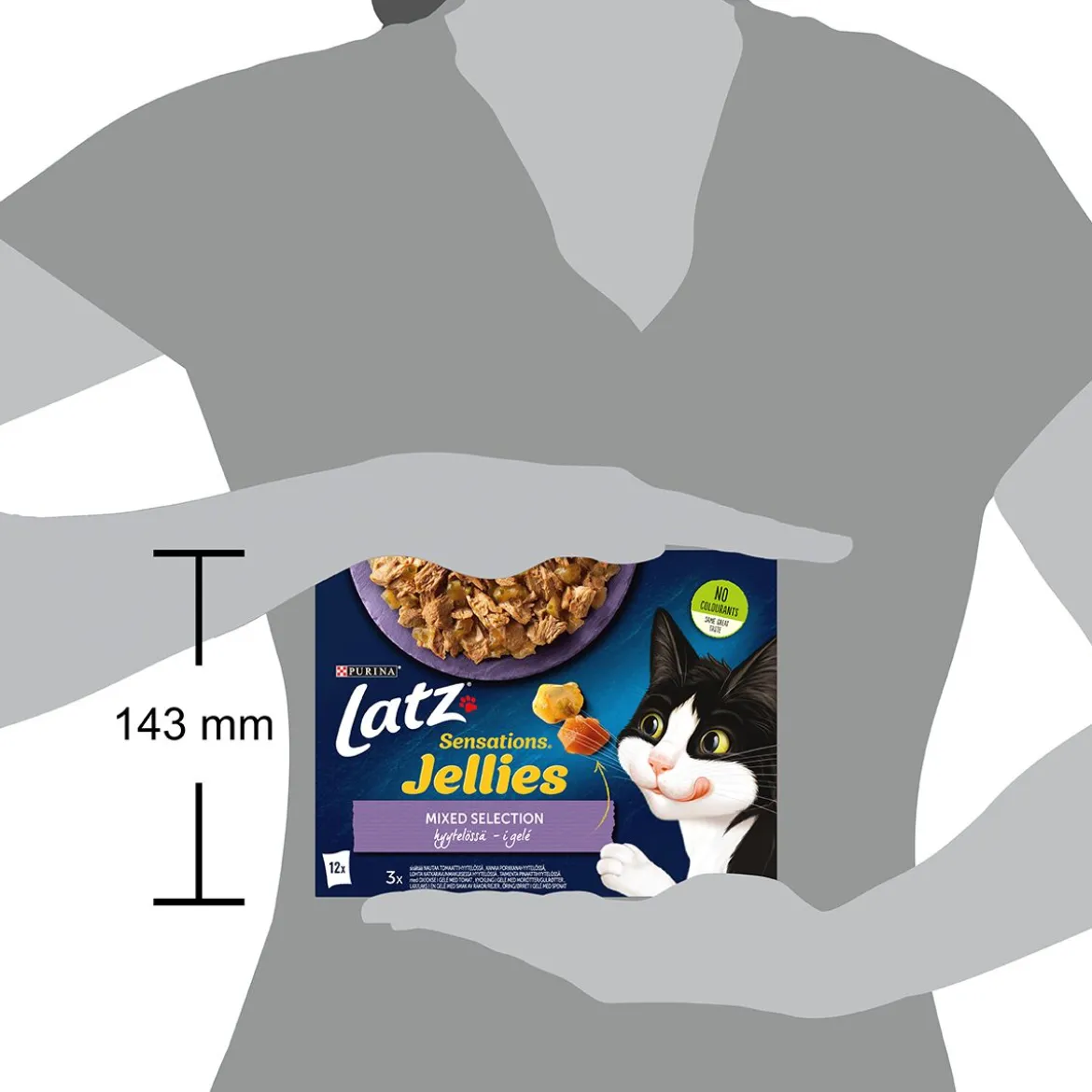 Latz Cat Sensations Mixed Selection in jelly 12x100g