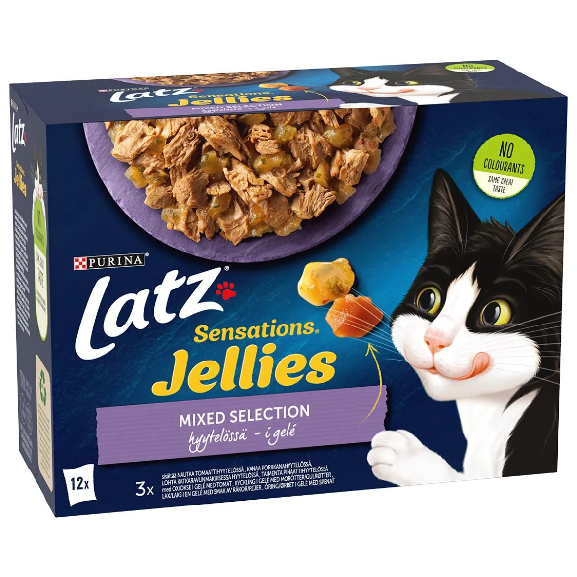 Latz Cat Sensations Mixed Selection in jelly 12x100g