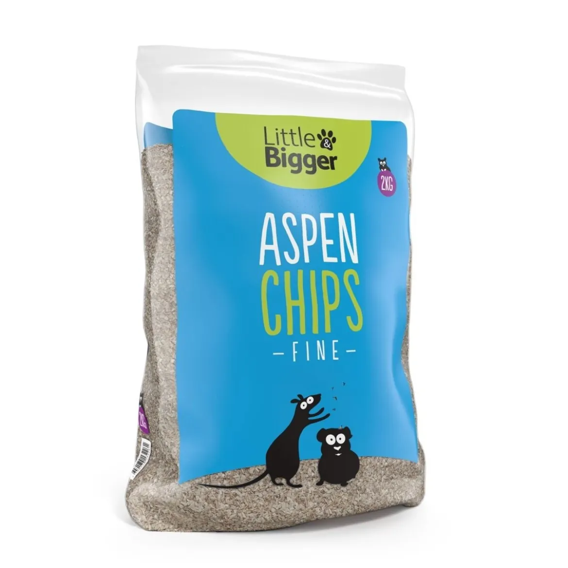 Little&Bigger Aspen chips fine 2 kg