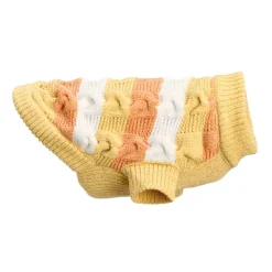 Little&Bigger Chenille Braided raitaneule oranssi