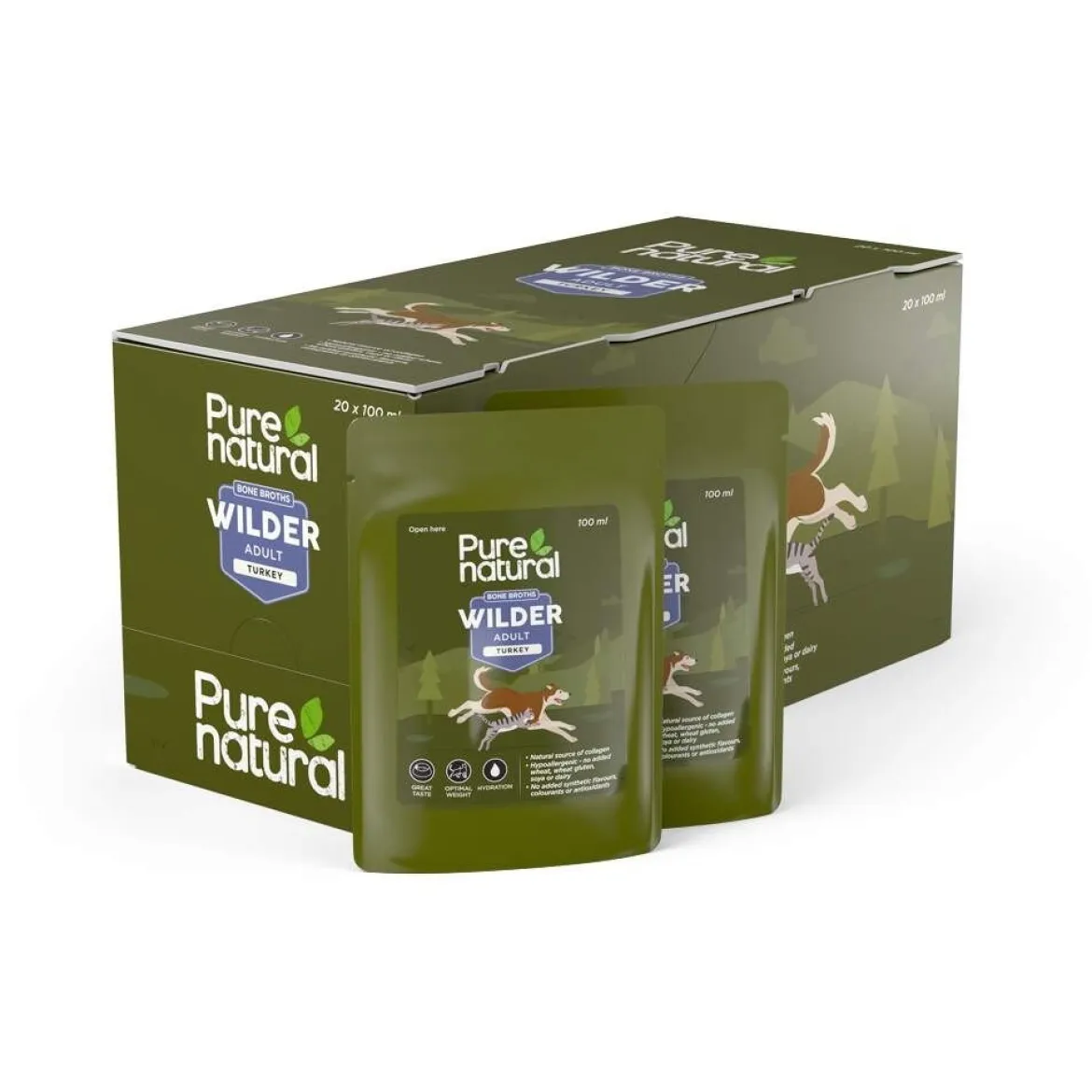 Luuliemi koiralle Purenatural Bone Broths Turkey 100 ml