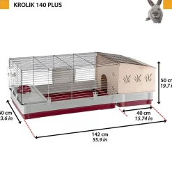 Marsun/kanin häkki Ferplast Krolik 140 Plus