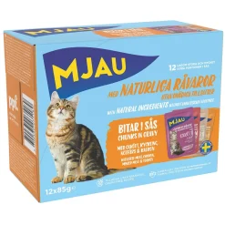 Mjau Multipack lihaa kastikkeessa 12 x 85 g