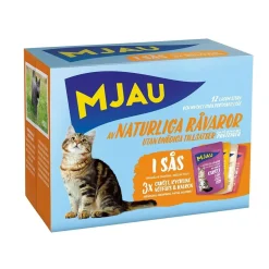 Mjau Multipack lihaa kastikkeessa 12 x 85 g