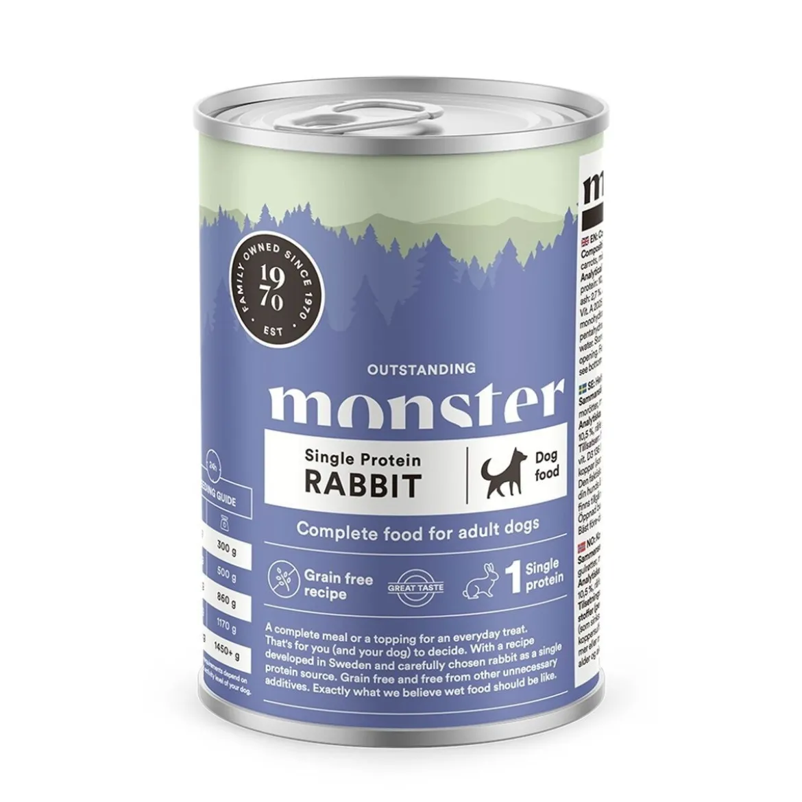 Monster Adult Single Jänis 400 g
