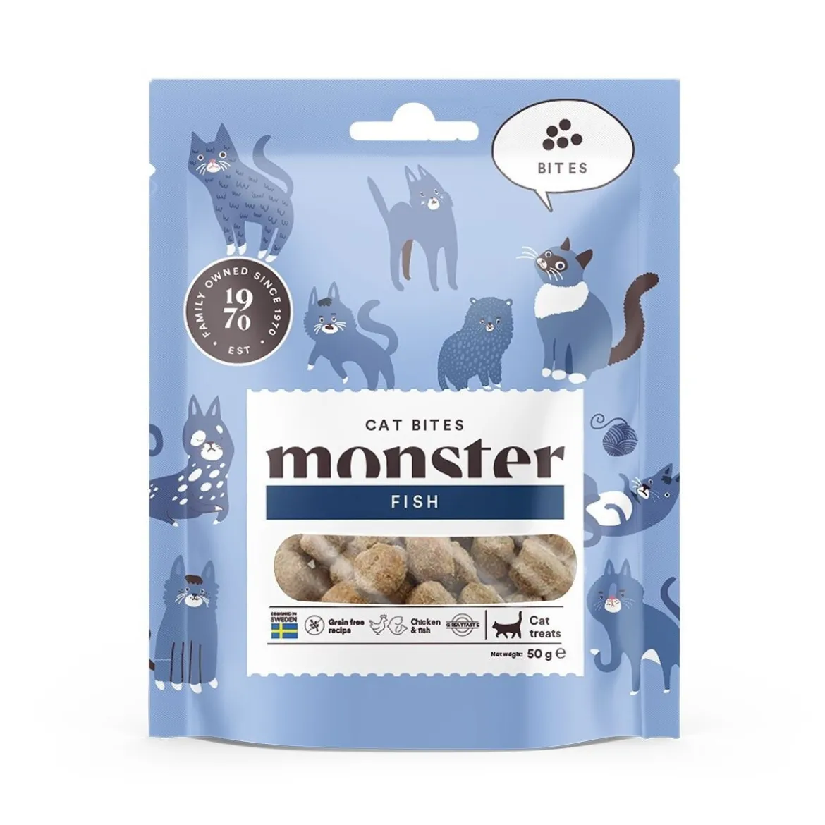 Monster Cat Bites kala 50g