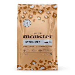 Monster Cat Grain Free Sterilized Kalkkuna & Kana