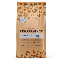 Monster Cat Grain Free Sterilized Kalkkuna & Kana