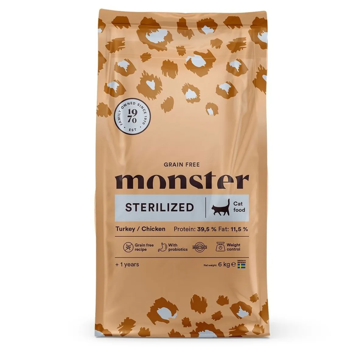 Monster Cat Grain Free Sterilized Kalkkuna & Kana