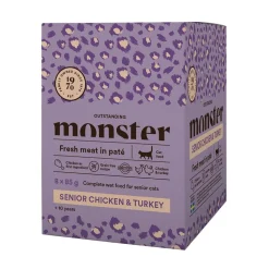 Monster Cat Senior kana-kalkkuna 85 g