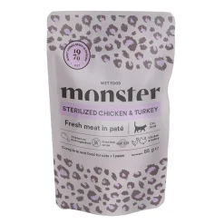 Monster Cat Sterilized Chicken & Turkey 16 x 85 g