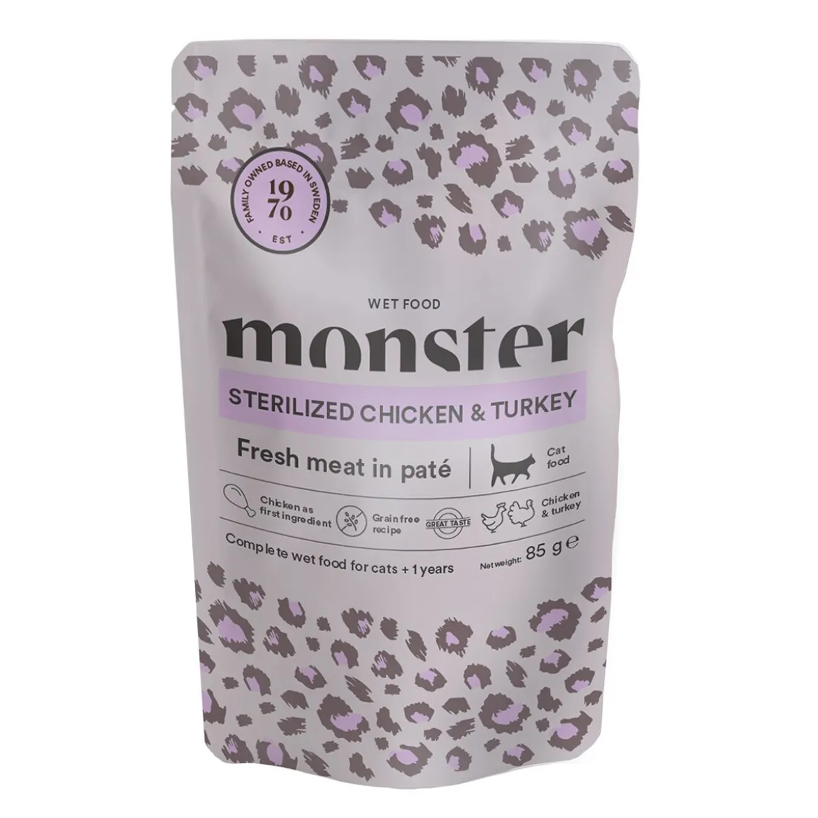 Monster Cat Sterilized Chicken & Turkey 16 x 85 g