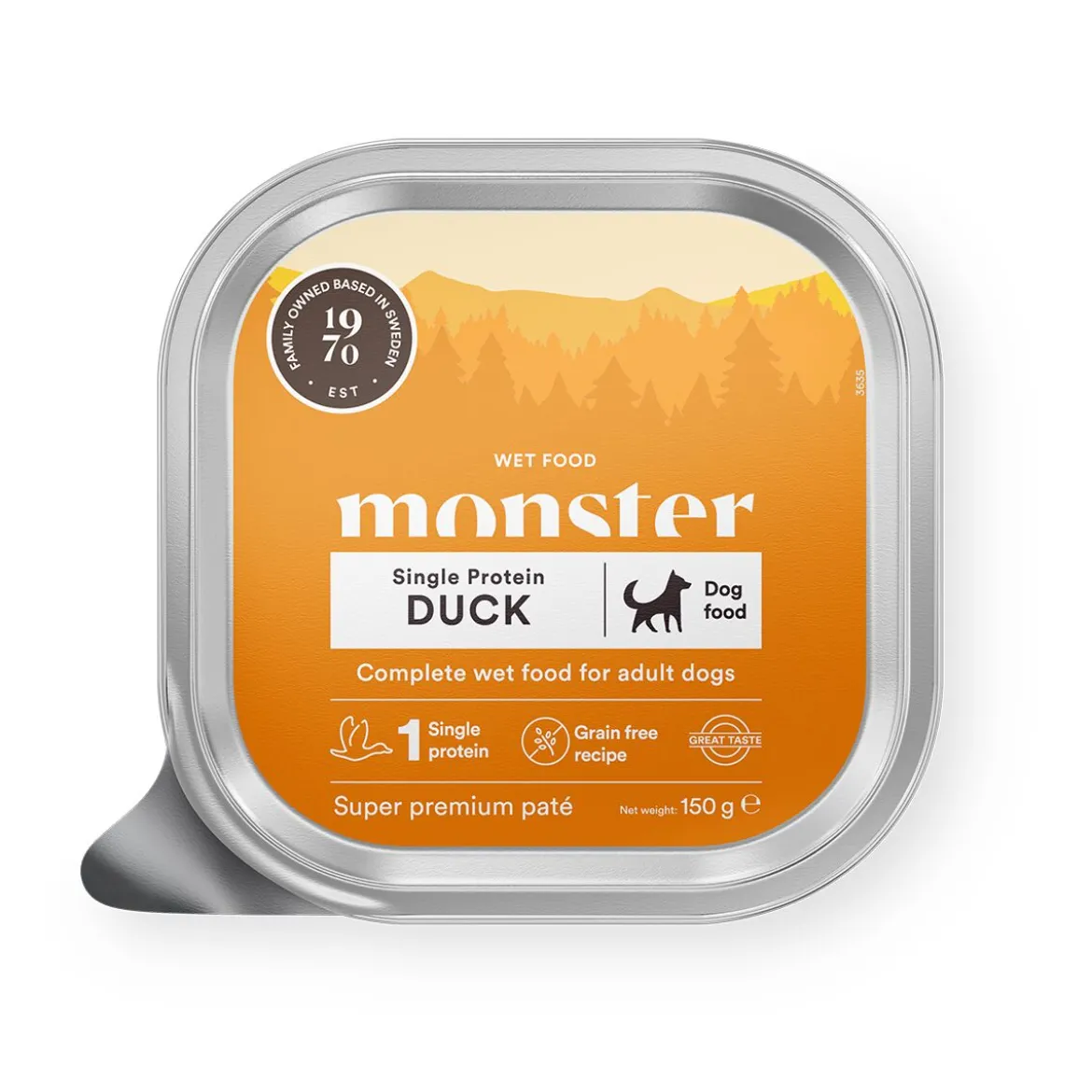 Monster Dog Adult Duck Patee 150 g