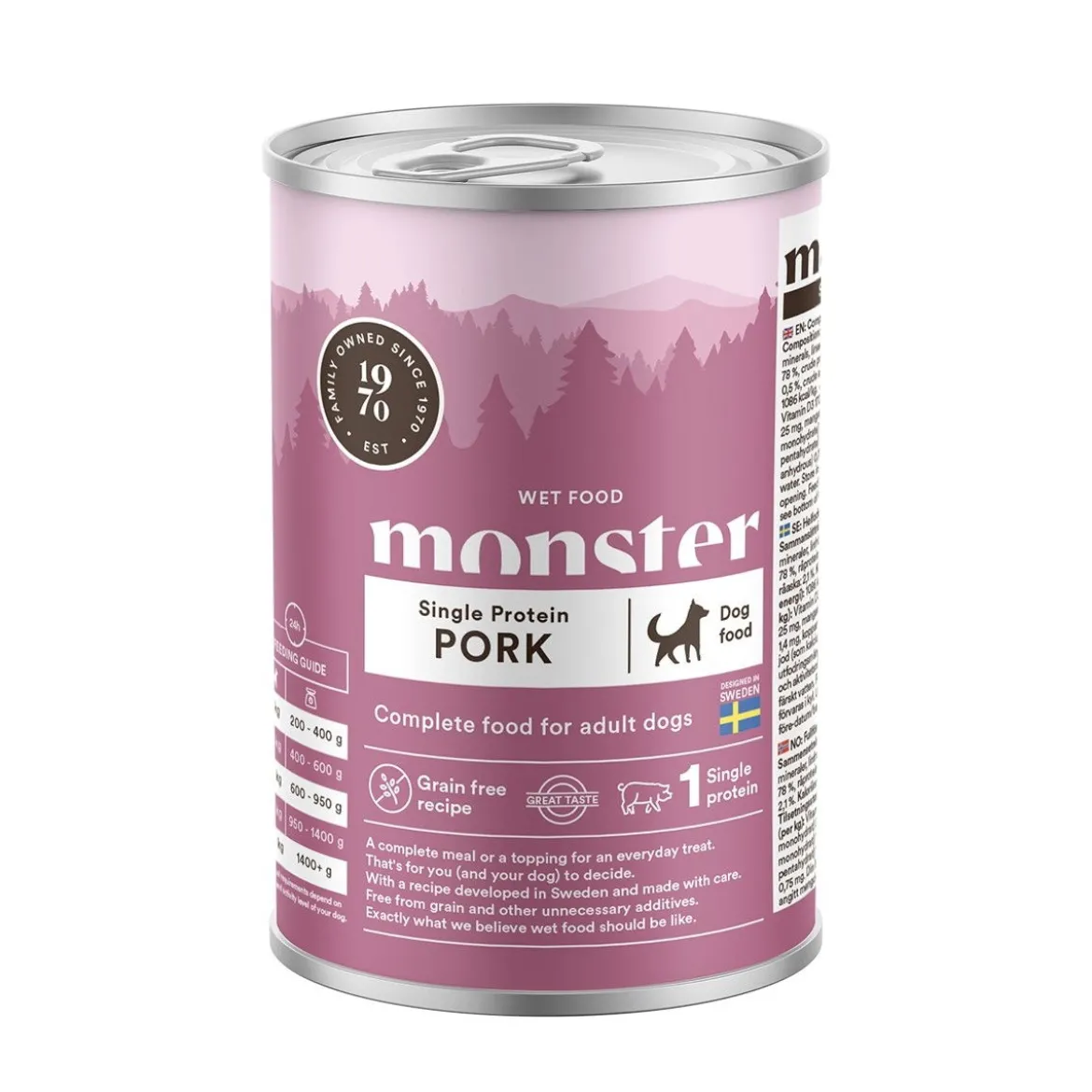 Monster Dog Adult Single Protein Pork 400 g