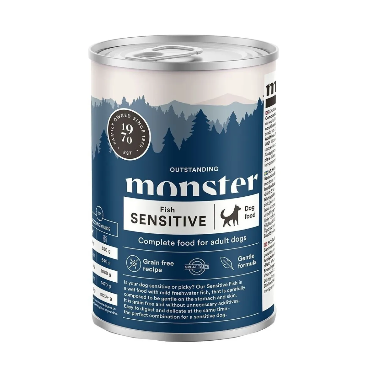 Monster Dog Sensitive Fish 400g