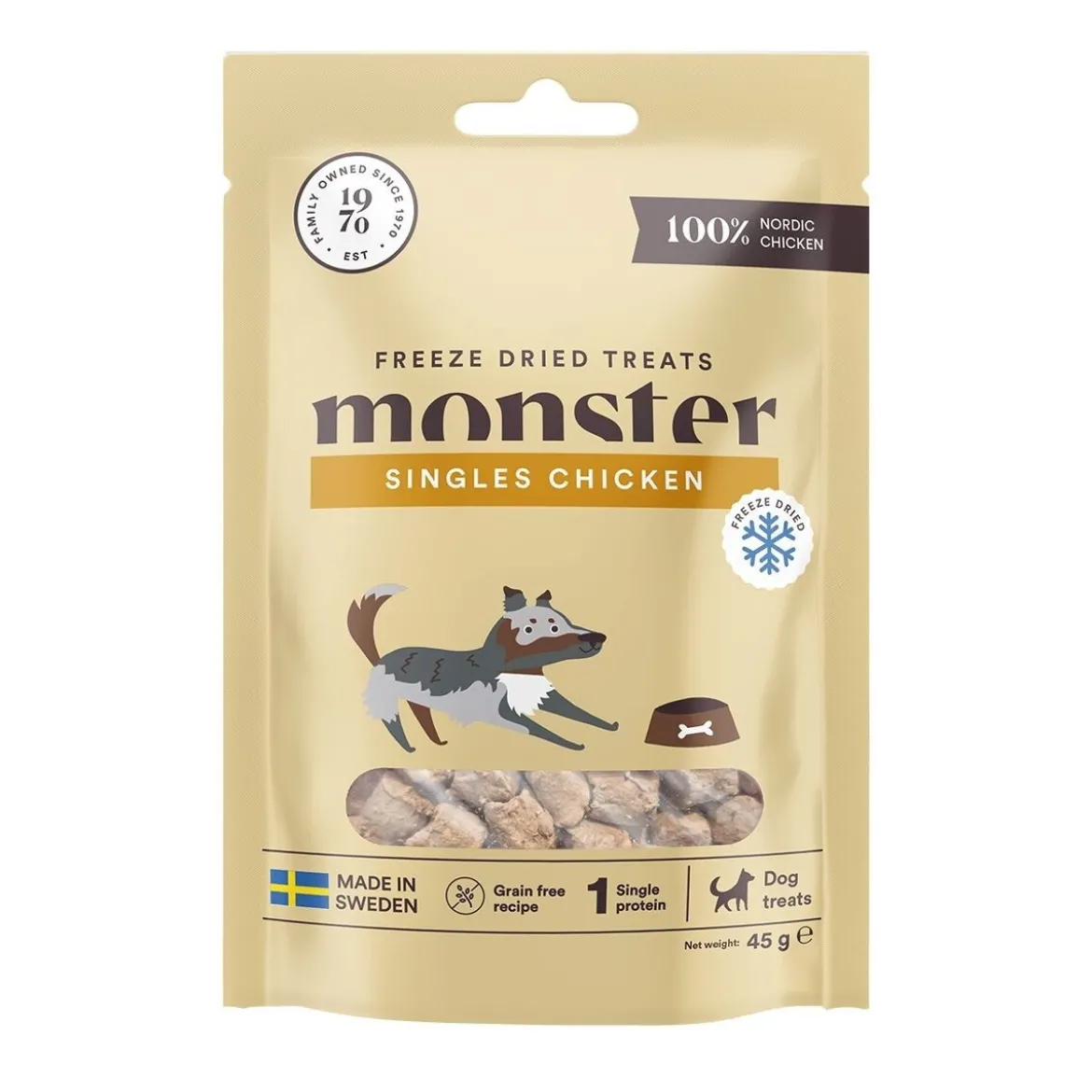 Monster pakastekuivattu kana