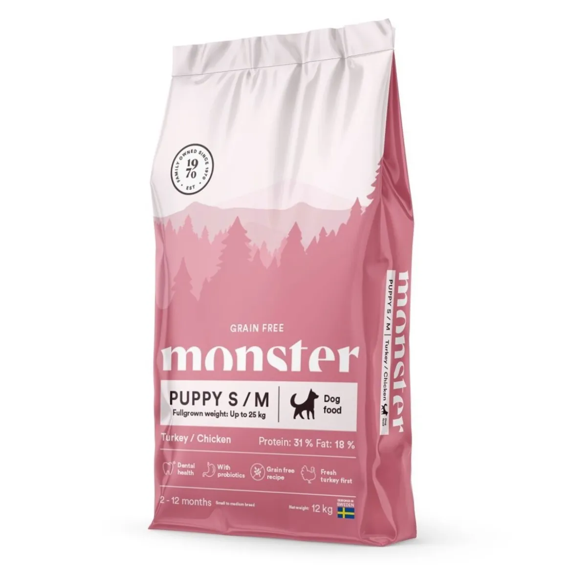 Monster Puppy Small Grain Free Kalkkuna&Kana