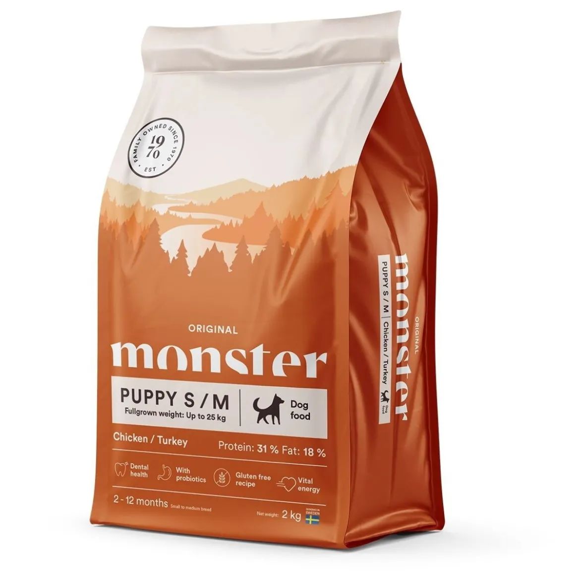 Monster Puppy Small/Medium Kana & Kalkkuna