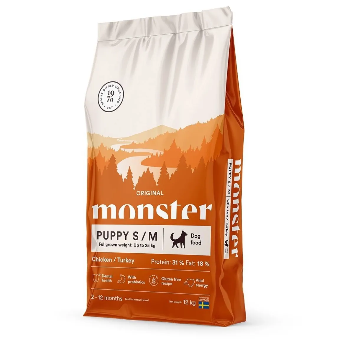 Monster Puppy Small/Medium Kana & Kalkkuna