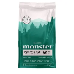 Monster Puppy S/M Grain Free Lammas & Ankka
