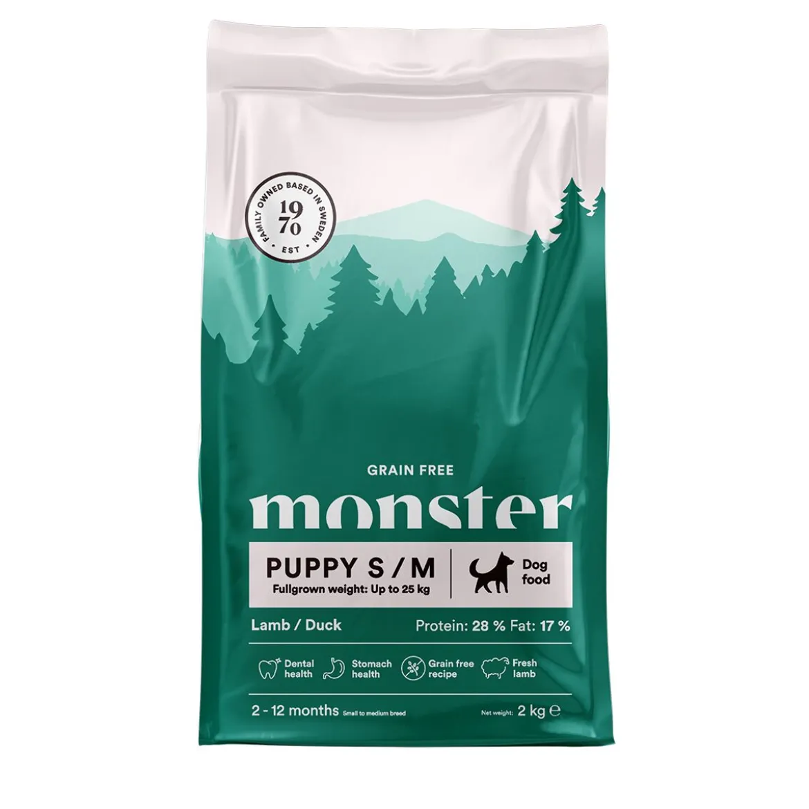 Monster Puppy S/M Grain Free Lammas & Ankka