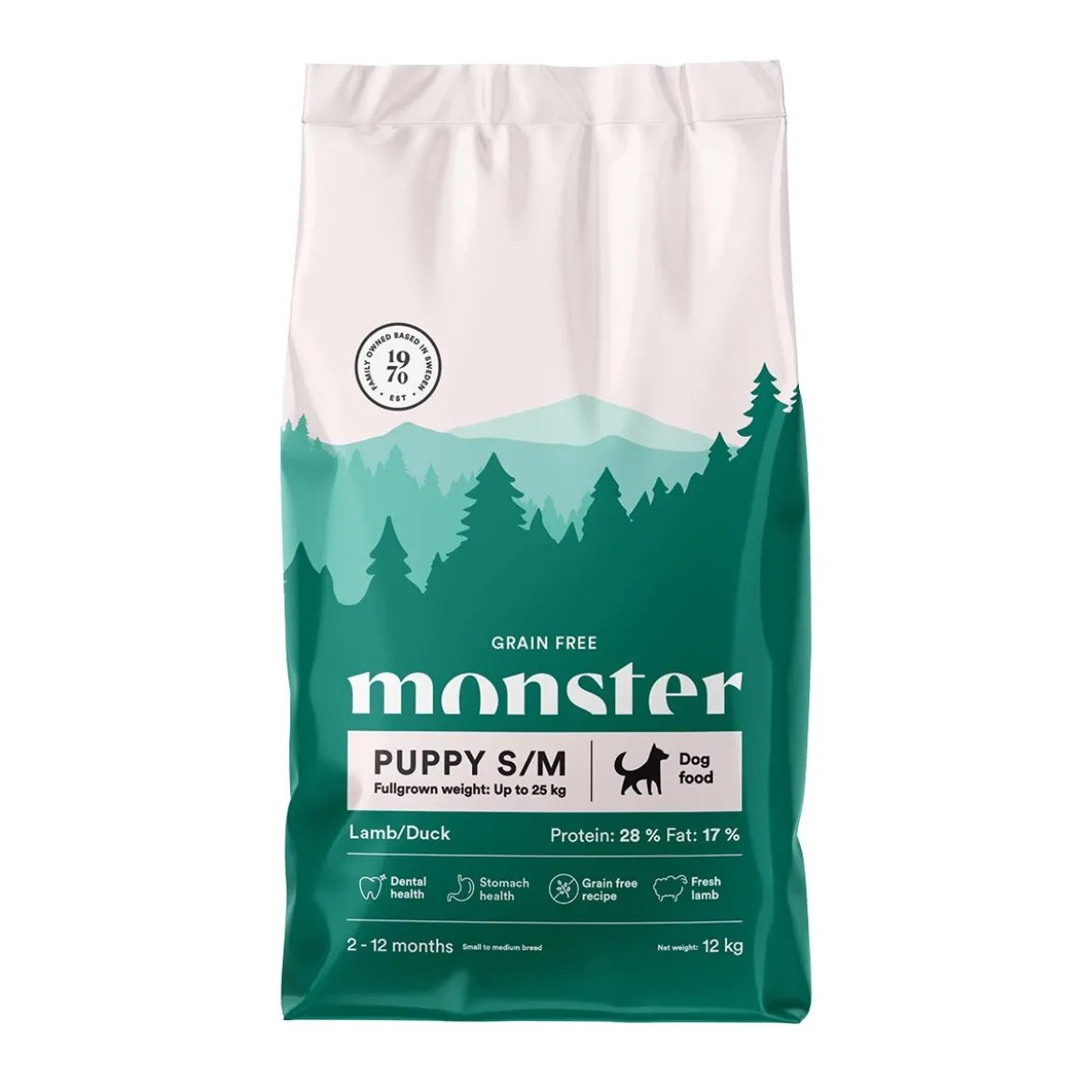 Monster Puppy S/M Grain Free Lammas & Ankka