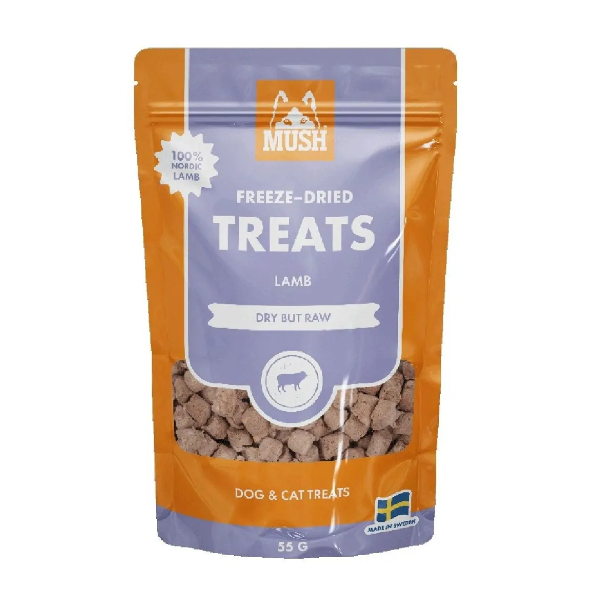 MUSH Freeze-Dried Lammas 55g herkku koiralle