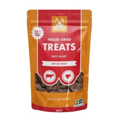MUSH Freeze-Dried Naudansydän 50g herkku koiralle