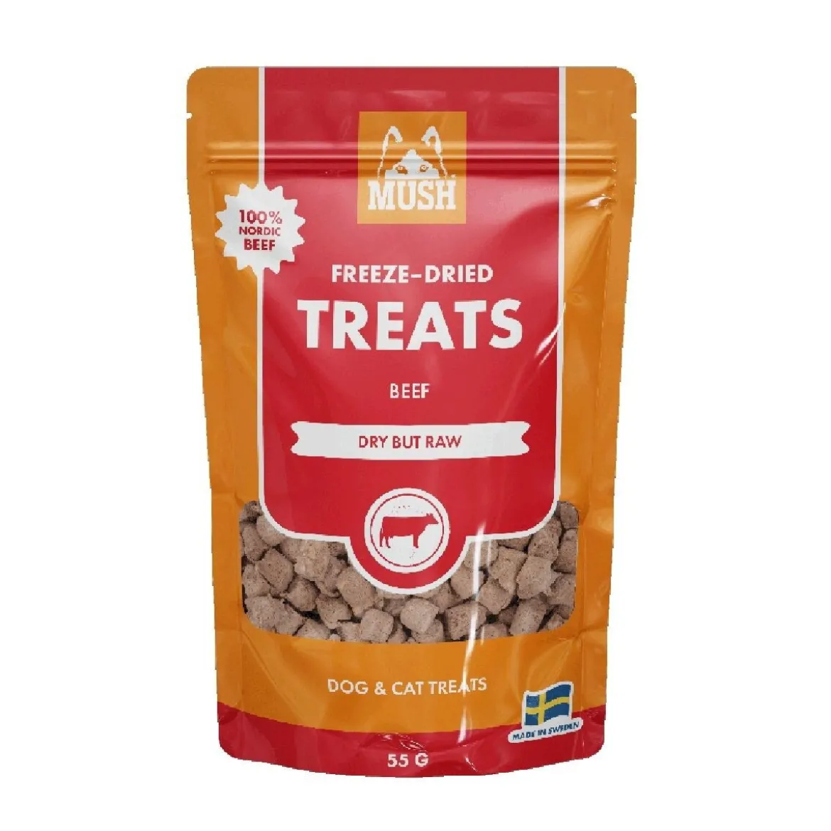MUSH Freeze-Dried Nauta 55g herkku koiralle