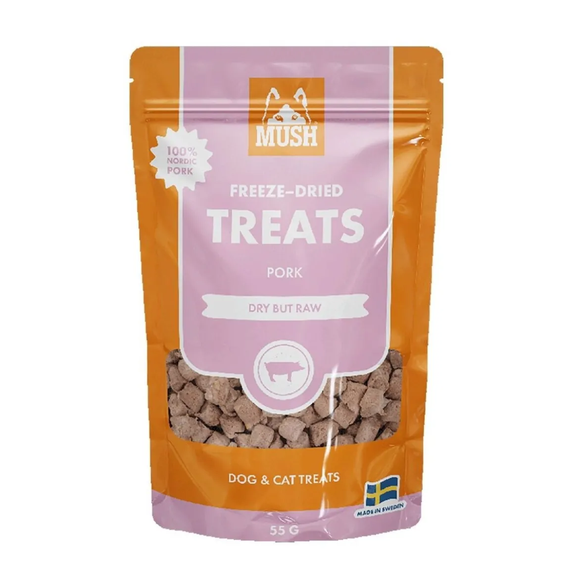 MUSH Freeze-Dried Possu 55g herkku koiralle