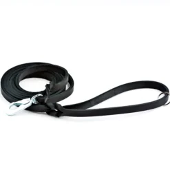Nahkatalutin Feel Leather Braid, musta