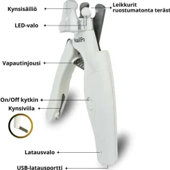 NailPro 4 in 1 LED-kynsileikkuri