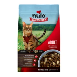 Nulo Raw Medley Cat Adult Fresh Turkey, Chicken & Trout