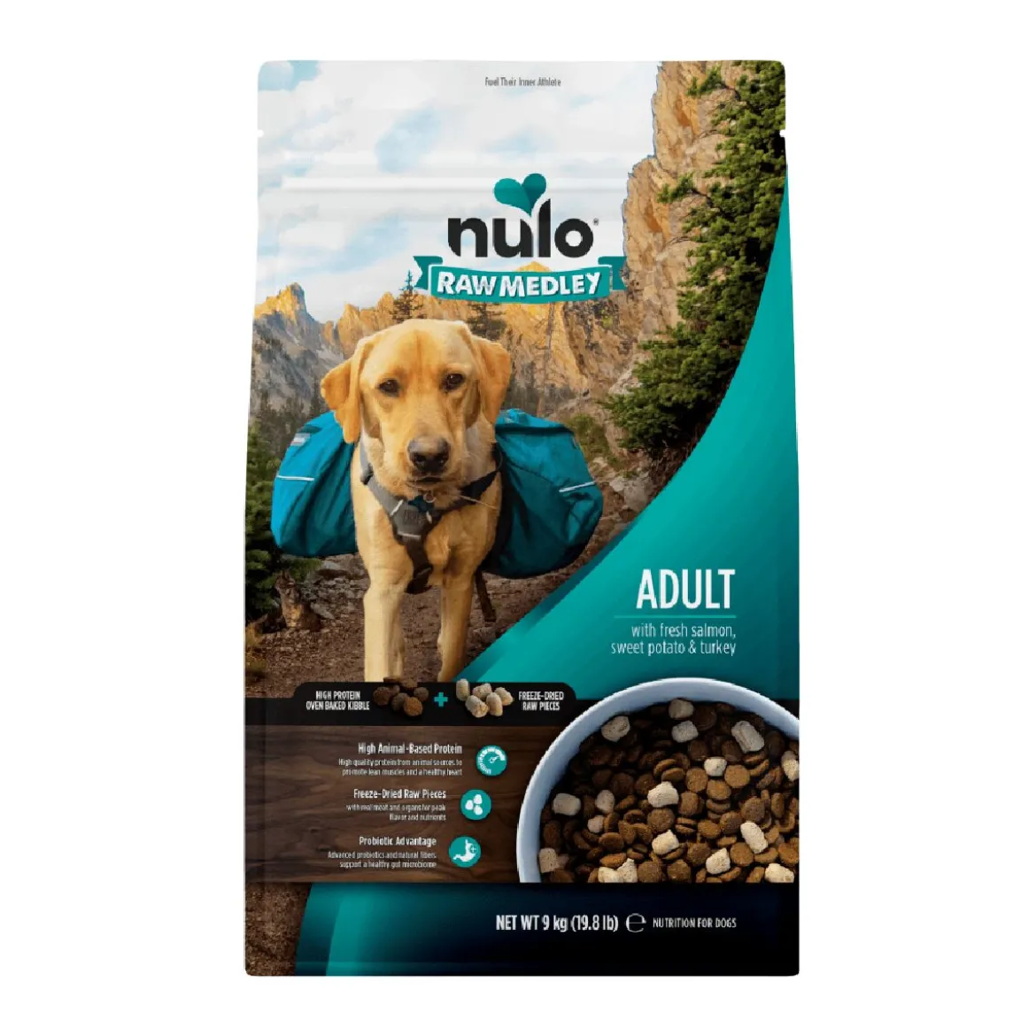 Nulo Raw Medley Dog Salmon, Sweet Potato & Turkey