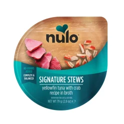 Nulo Signature Stews Cat keltaevätonnikala & rapu liemessä 79 g