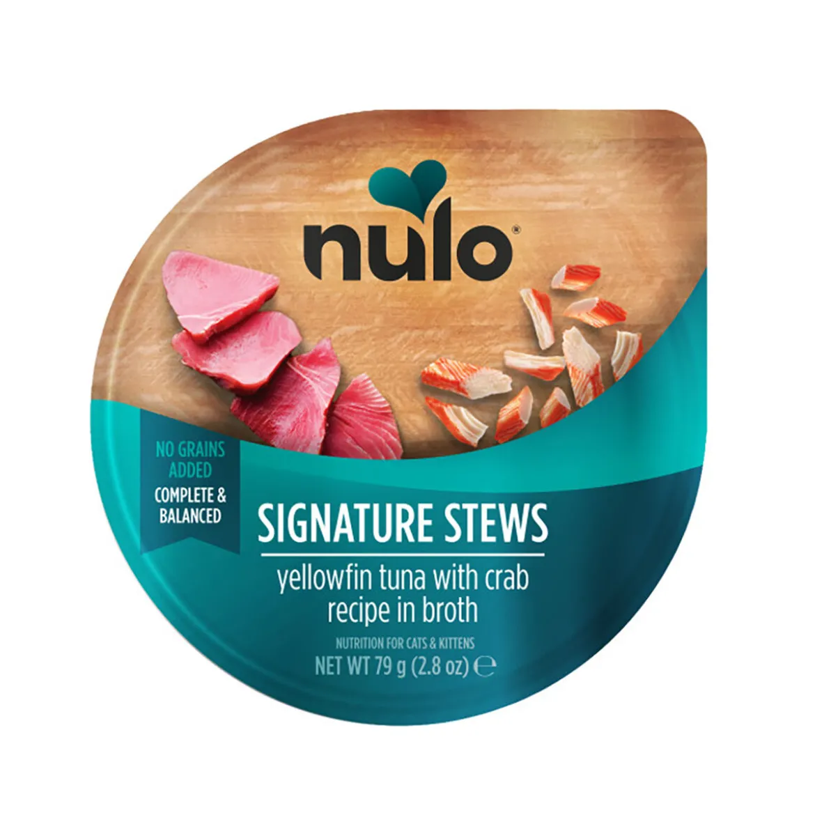 Nulo Signature Stews Cat keltaevätonnikala & rapu liemessä 79 g