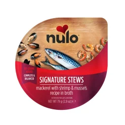 Nulo Signature Stews Cat makrilli, katkarapu & simpukat 79 g