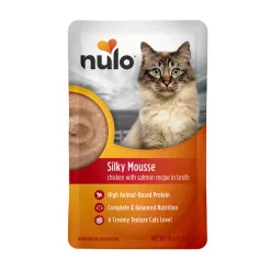 Nulo Silky Mousse Cat kana & lohi liemessä 79 g