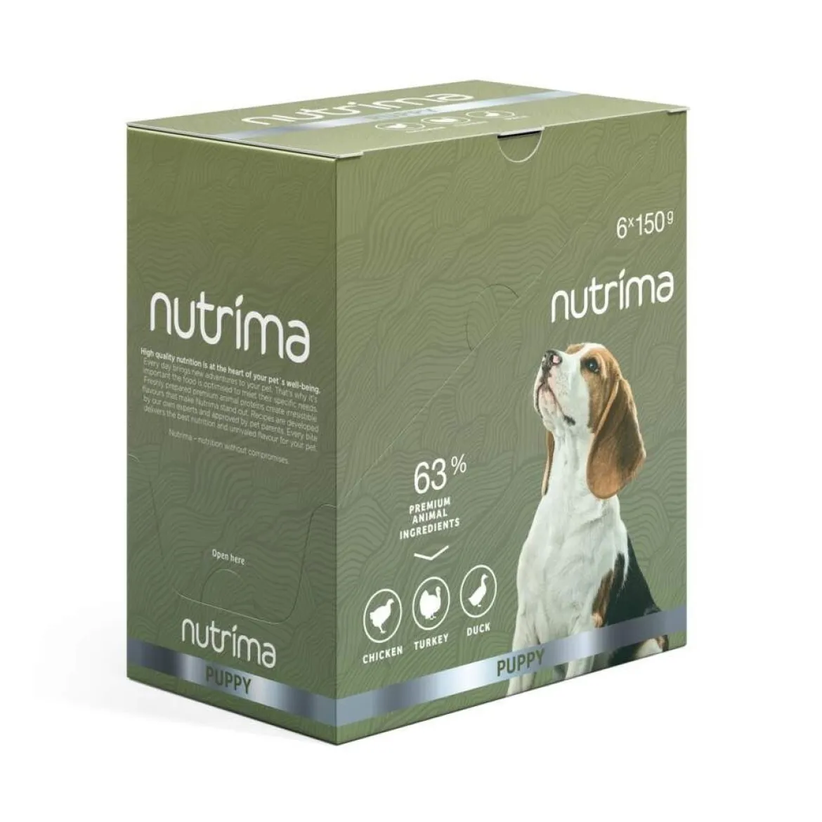Nutrima Growth Puppy märkäruoka 150g