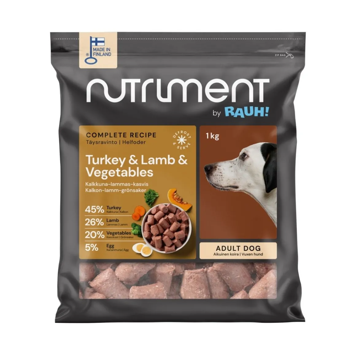 Nutriment by RAUH! Kalkkuna-lammas-kasvispullat 1 kg