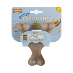 Nylabone Puppy Gourmet wishbone, maapähkinävoi S