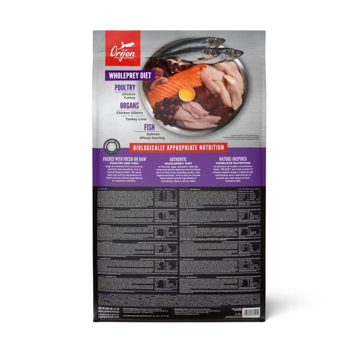 Orijen Dog Large Breed Adult Poultry&Fish 11,4kg