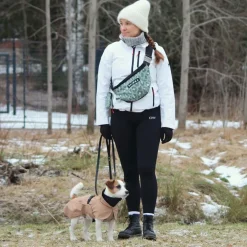 PAIKKA koiran sadetakki, heijastava taupe