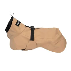 PAIKKA koiran sadetakki, heijastava taupe