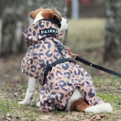PAIKKA Visibility Raincoat Lite -koiran sadetakki, leo