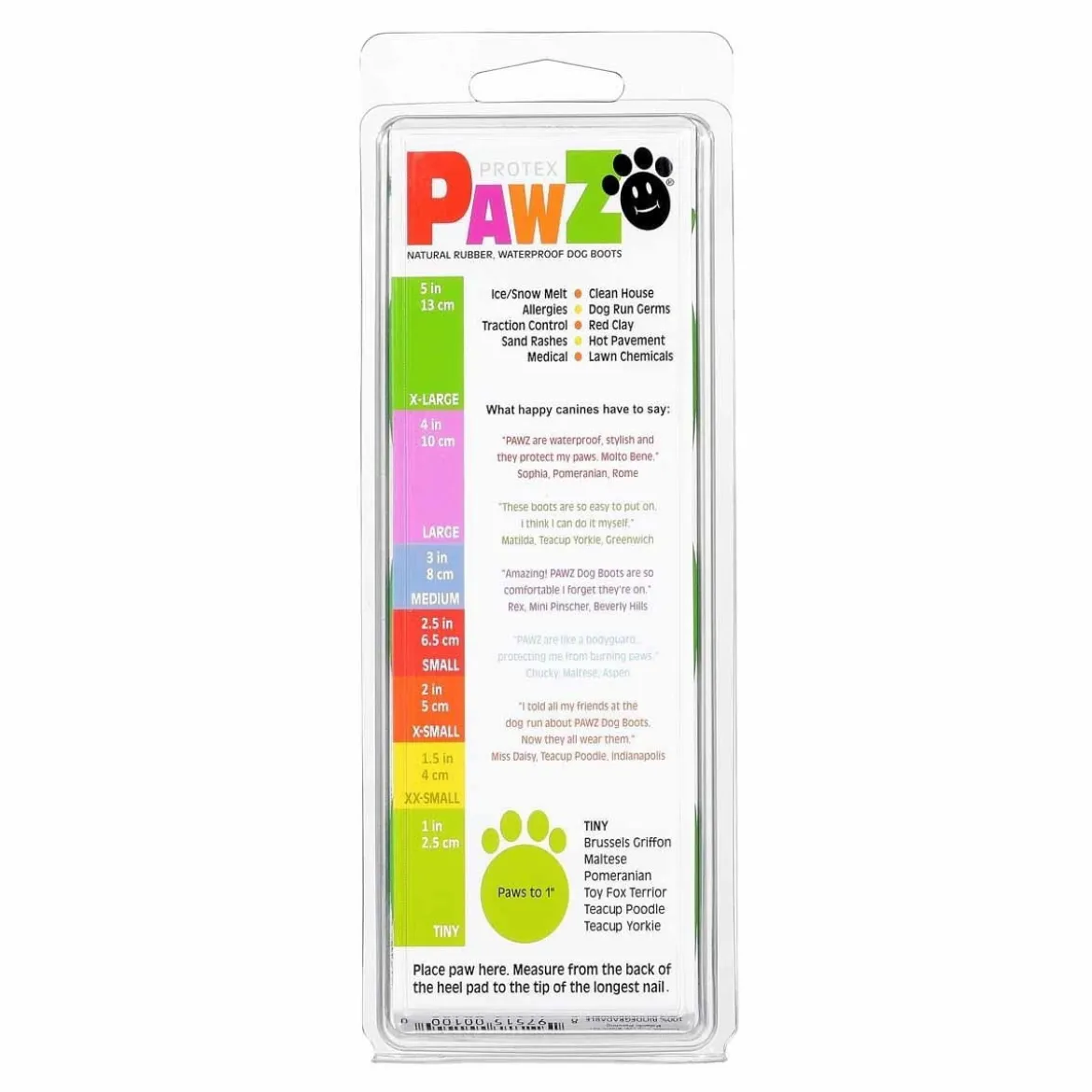 PawZ koiran suojatossut, 12 kpl