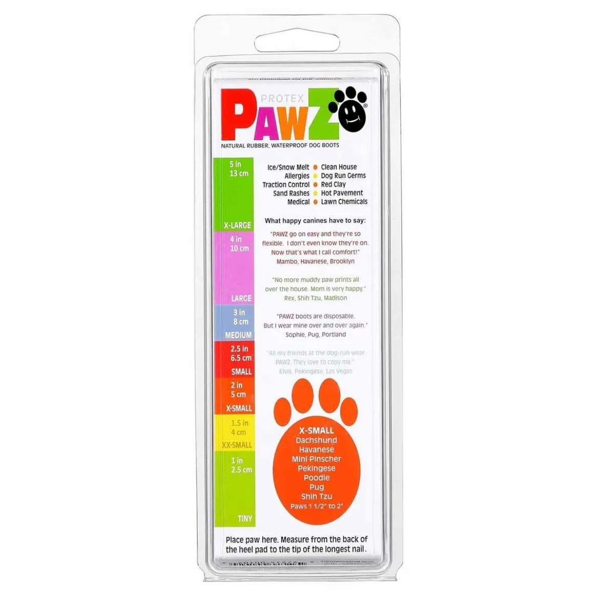 PawZ koiran suojatossut, 12 kpl